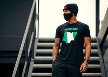 Lewis Hamilton Joins #EndSARS Campaign With Branded T-shirt