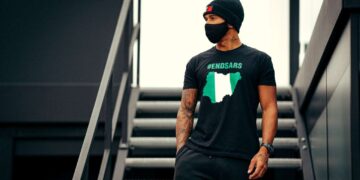 Lewis Hamilton Joins #EndSARS Campaign With Branded T-shirt