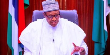 Buhari in a crucial virtual meeting with Obasanjo, Jonathan, Gowon, Shonekan, others