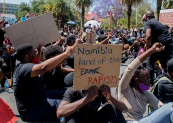 #ShutItAllDown Namibia Police Violently Disperse SGBV, Femicide Protesters
