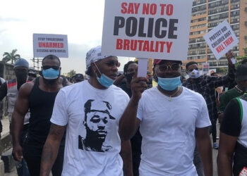 VIDEO Runtown, Falz Lead #EndSARS Protest in Lagos