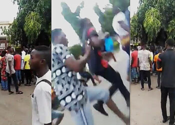 Video Gunshots Rock Garki Abuja as Security Operatives Disperse Crowd Attempting to Loot Covid-19 Palliatives