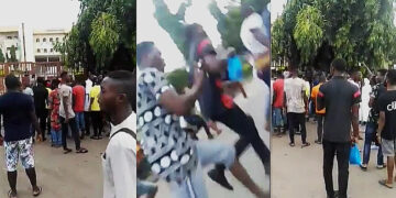 Video Gunshots Rock Garki Abuja as Security Operatives Disperse Crowd Attempting to Loot Covid-19 Palliatives
