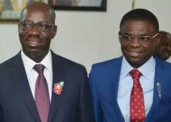 PHOTOS: Governor Obaseki, Deputy Governor Shaibu sworn-in today for second term