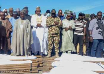 Tears, Wailing as Gov Zulum Leads Kinsmen to Bury 43 Farmers Killed by Boko Haram