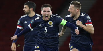 Andy Robertson gets emotional as Scotland end major tournament drought