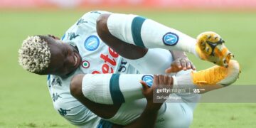 Osimhen arrives Rome, set to undergo further tests on dislocated shoulder