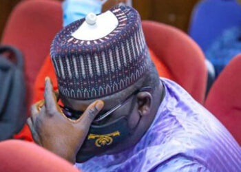 Maina Slumps during hearing in court