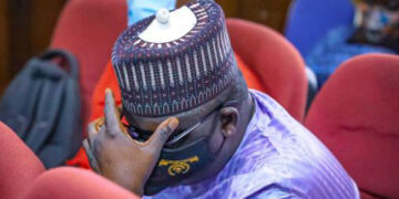 Maina Slumps during hearing in court