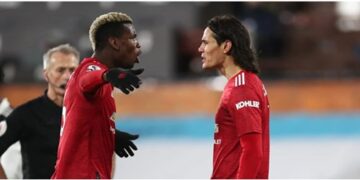 Pogba snubs Solskjaer, gives credit to Edison Cavani for United’s current form