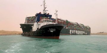 Giant Ever Given Ship Blocking Suez Canal Partially Refloated