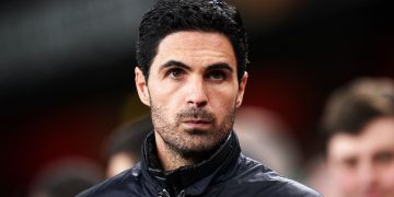 Mikel Arteta reacts to sloppy defending from Arsenal in Europa League win