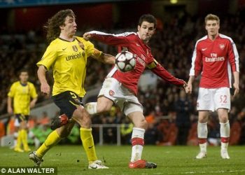 How Cesc Fabregas scored Arsenal penalty against Barca with a broken leg