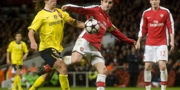 How Cesc Fabregas scored Arsenal penalty against Barca with a broken leg