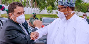 Buhari Holds Bilateral Talks with Libyan Leader in Abuja, Nigeria