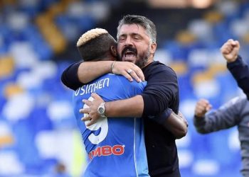 Osimhen pens emotional message to Gattuso after Napoli sacking