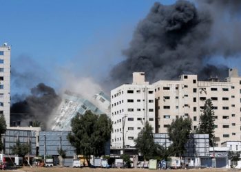 Israeli Airstrike Destroys Building In Gaza City Housing AP, Al Jazeera Office
