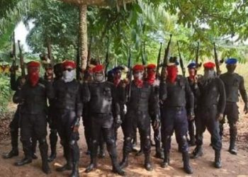 JUST IN: Suspected IPOB Members Burn Down Police Station In Abia