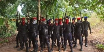 JUST IN: Suspected IPOB Members Burn Down Police Station In Abia