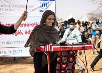 Angelina Jolie visits Burkina Faso