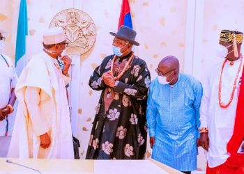 Buhari with Ijaw leaders