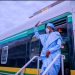 Buhari Inaugurates Lagos-Ibadan Rail Project, Takes Ride