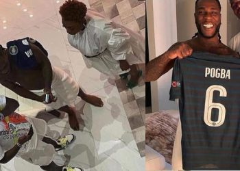 Manchester United star, Pogba visits Burna Boy on his 30th birthday