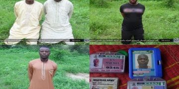 Boko Haram/ISWAP Releases Pictures Of Abducted Soldiers, Yobe Protocol Officers