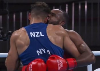 Nyika Escapes Ear Bite During Olympic Bout Wth Morocco’s Baalla