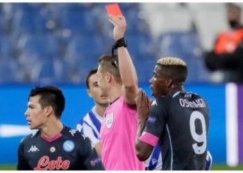 Nigerian Players Round Up: Osimhen Sees Red, Aribo Scores As Simy, Ebuehi Debut