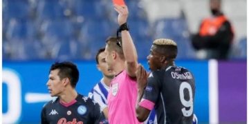 Nigerian Players Round Up: Osimhen Sees Red, Aribo Scores As Simy, Ebuehi Debut