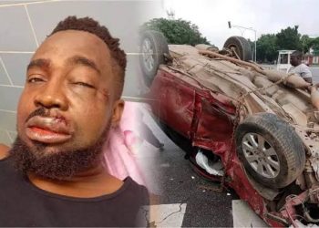 Nigerian Rapper, Mr Raw, Escapes Death In Ghastly Road Accident