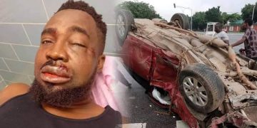 Nigerian Rapper, Mr Raw, Escapes Death In Ghastly Road Accident