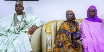 Zulum Receives Surrendered Chibok Schoolgirl, Reunites Her With Family