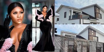 “Only Actresses Dey Buy Cars, Houses” Reactions Trail Destiny Etiko’s New Mansion
