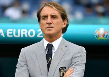Roberto Mancini Reacts As Italy Drops Into World Cup Play-offs