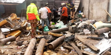 JUST IN: Gas Explosion Kills Scores In Popular Lagos Spare Parts Market