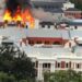 Early Morning Fire Engulfs South African Parliament In Cape Town