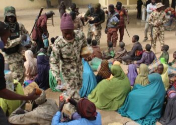 PHOTOS Over 100 ISWAP fighters surrender to troops