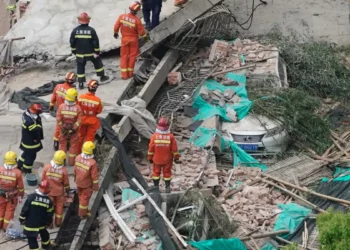 China: Five Rescued From Collapsed Six-Storey Building