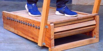 24-Year-Old Congolese Invents Purely Wooden Treadmill