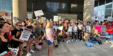 US: Protesters March Against Abortion Ban In Texas