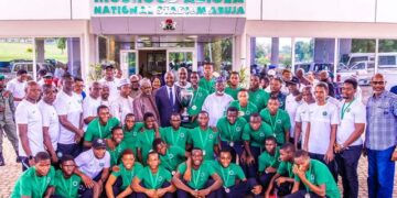 Golden Eaglets Receive Hero’s Welcome In Abuja After WAFU B U-17 Victory In Ghana