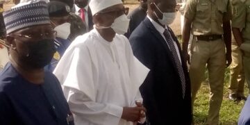 JUST IN: President Buhari Stops Over At Kuje Prison Ahead Of Senegal Trip