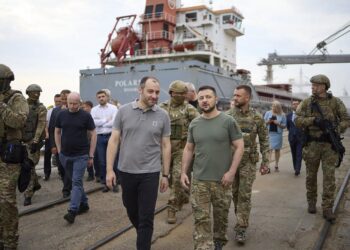 Zelenskyy Visits Port As Ukraine Gets Ready To Ship Stranded Grain
