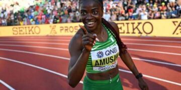 Again, Nigeria’s Amusan Races To 100m Hurdles Victory In Fastest Time, Set To Defend Commonwealth Games Crown