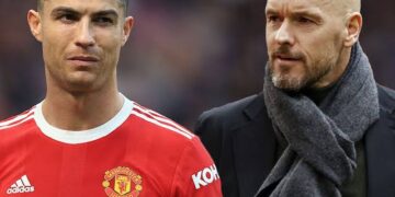 Ronaldo Sweats As Ten Hag Suffers Loss In First EPL Match As Manchester United Coach