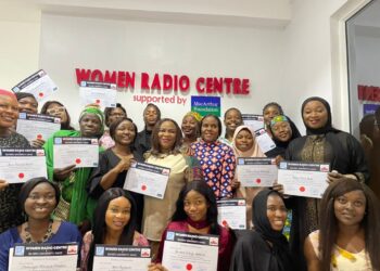 Cross Section Of Female Journalist at Women Radio Centre