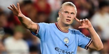 Again, Haaland Nets Hat-trick, Makes EPL History In Manchester Derby Nine-Goal Thriller