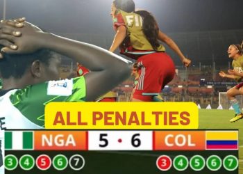 Nigeria Lose To Columbia, Fail To Reach FIFA U17 Women’s World Cup Final